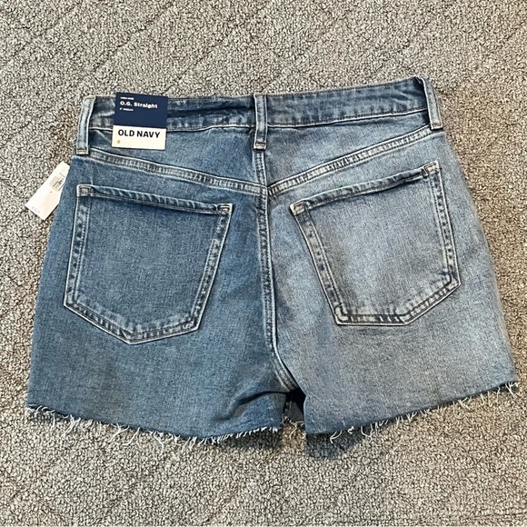 Old Navy Shorts Womens Size 8 Two Toned Denim O.G. Straight High Rise Jean NWT - Picture 9 of 12